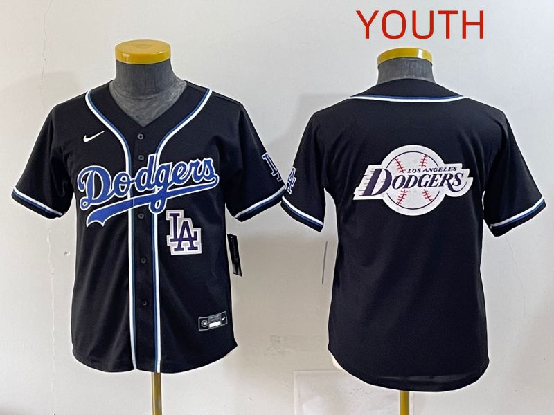 Youth 2025 Los Angeles Dodgers Blank Black Three generations Fashion Nike MLB Jersey style 40